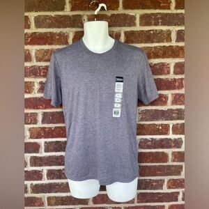 New With Sticker Men’s Anvil Heather Graphite Gray Semi Fitted Tee Size Medium